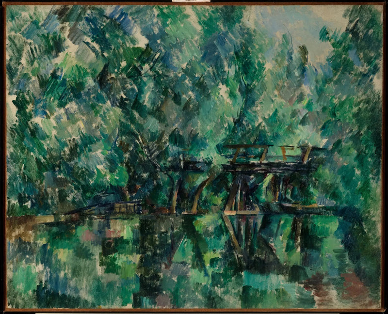 A ponte da ilha Machefer em Saint-Maur-des-Fossés - Paul Cézanne