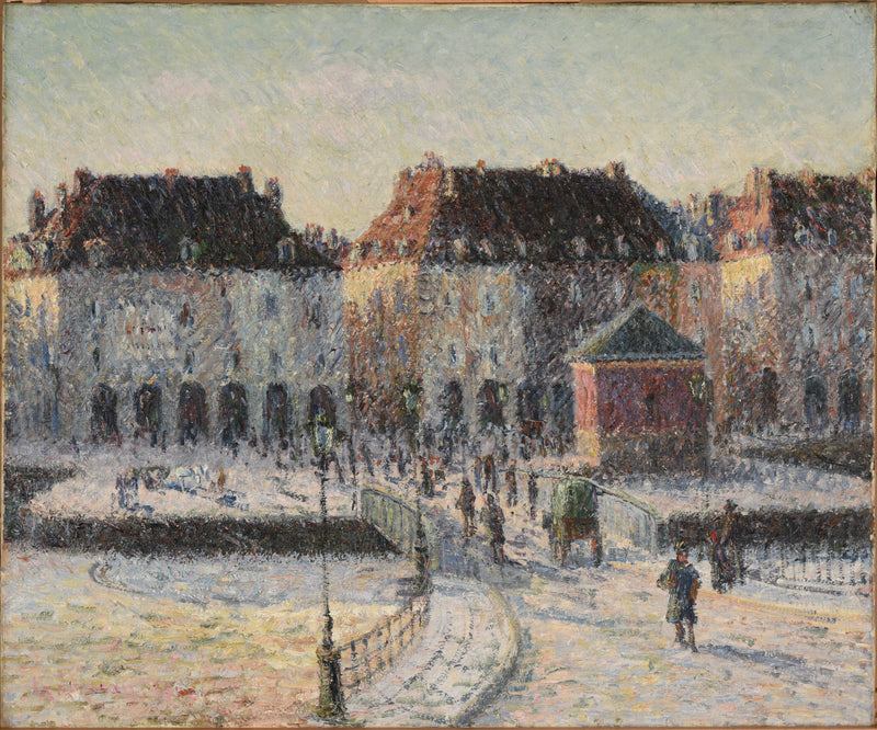 A ponte da Peixaria em Dieppe - Gustave Loiseau