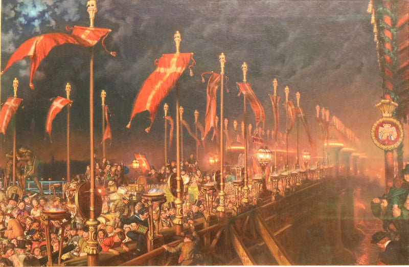 Ponte de Londres na noite do casamento do príncipe e da princesa de Gales - William Holman Hunt