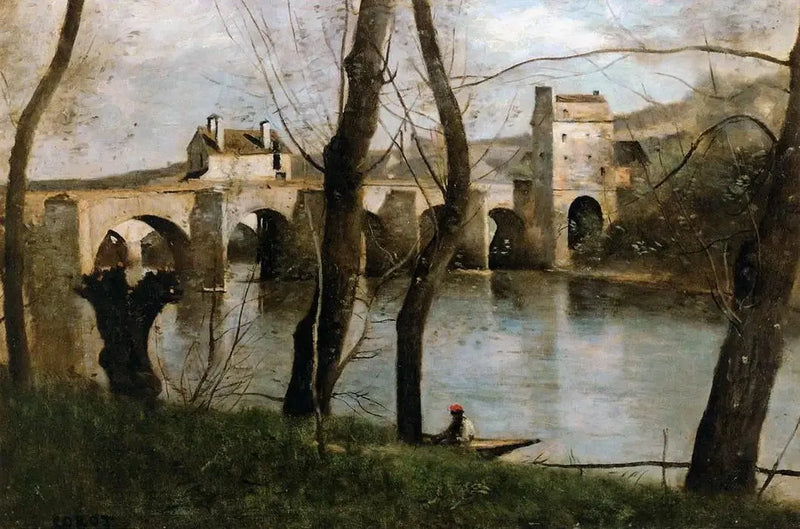 A Ponte de Mantes - Jean-Baptiste Camille Corot