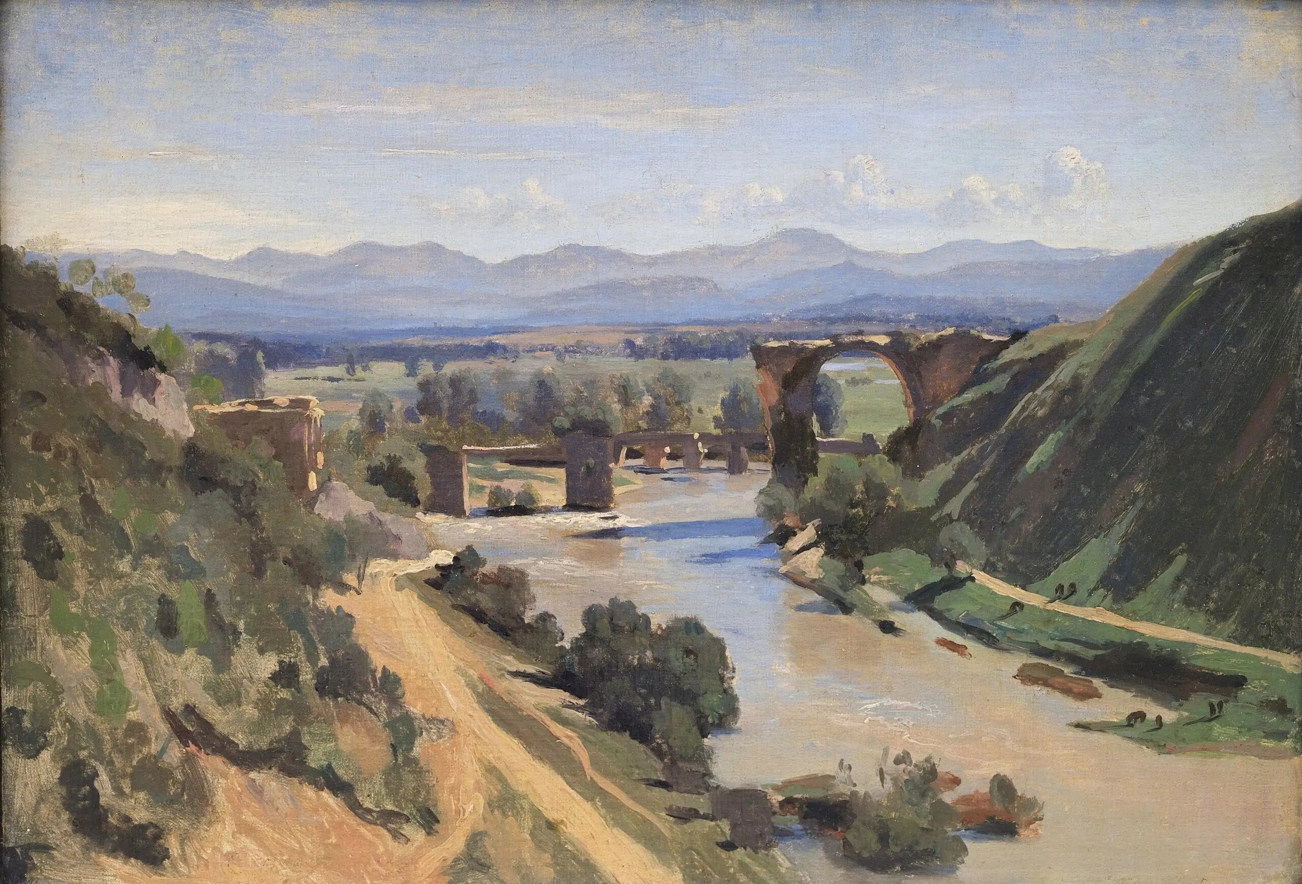 Le Pont de Narni - Jean-Baptiste Camille Corot - Alpha Reproduction
