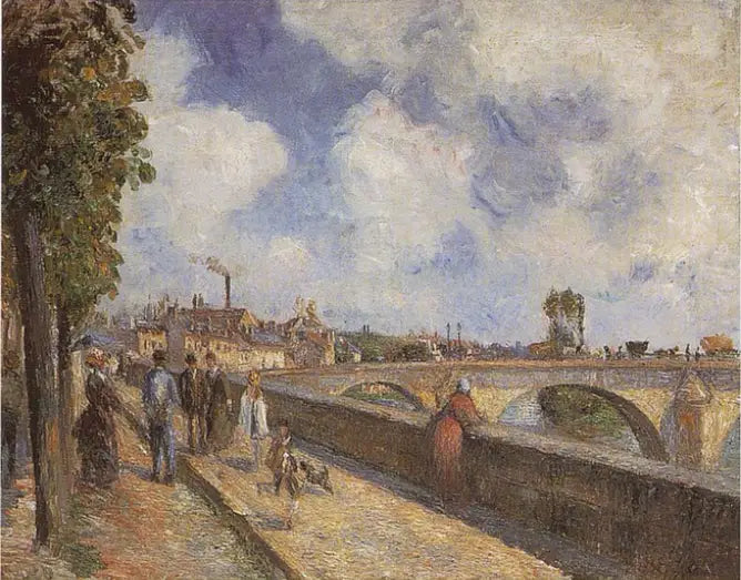 A ponte de Pontoise - Camille Pissarro
