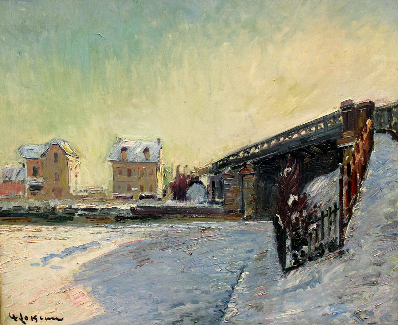 A ponte de Saint-Ouen - Gustave Loiseau