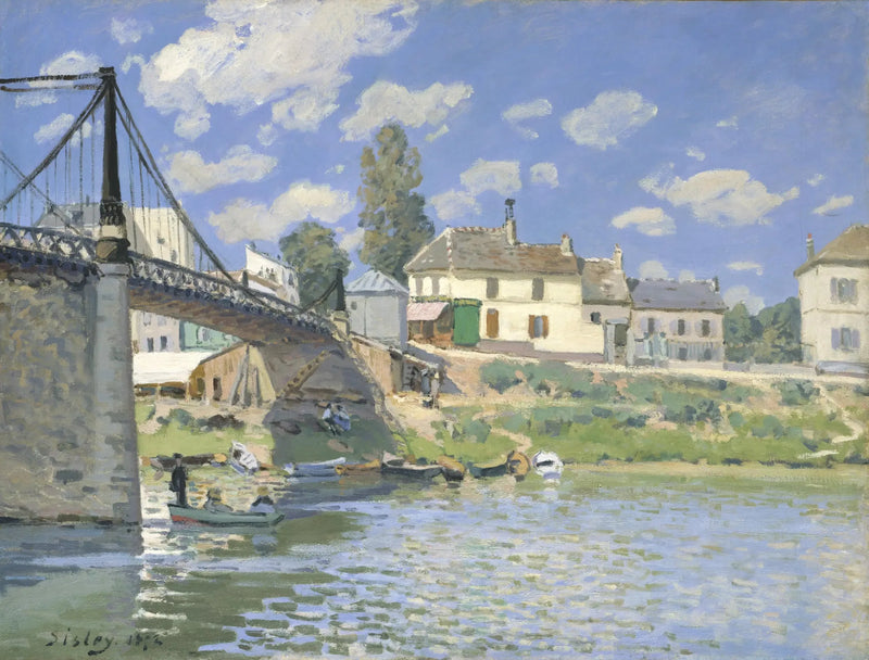 A Ponte de Villeneuve-la-Garenne - Alfred Sisley
