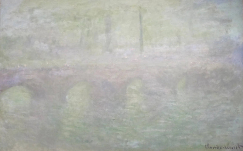A Ponte de Waterloo, em Londres, ao Anoitecer - Claude Monet