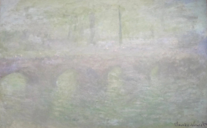 A Ponte de Waterloo, em Londres, ao Anoitecer - Claude Monet