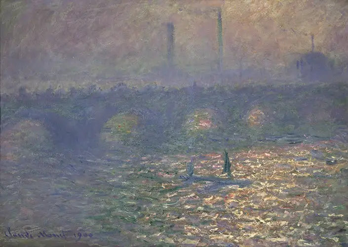 A Ponte de Waterloo - Claude Monet