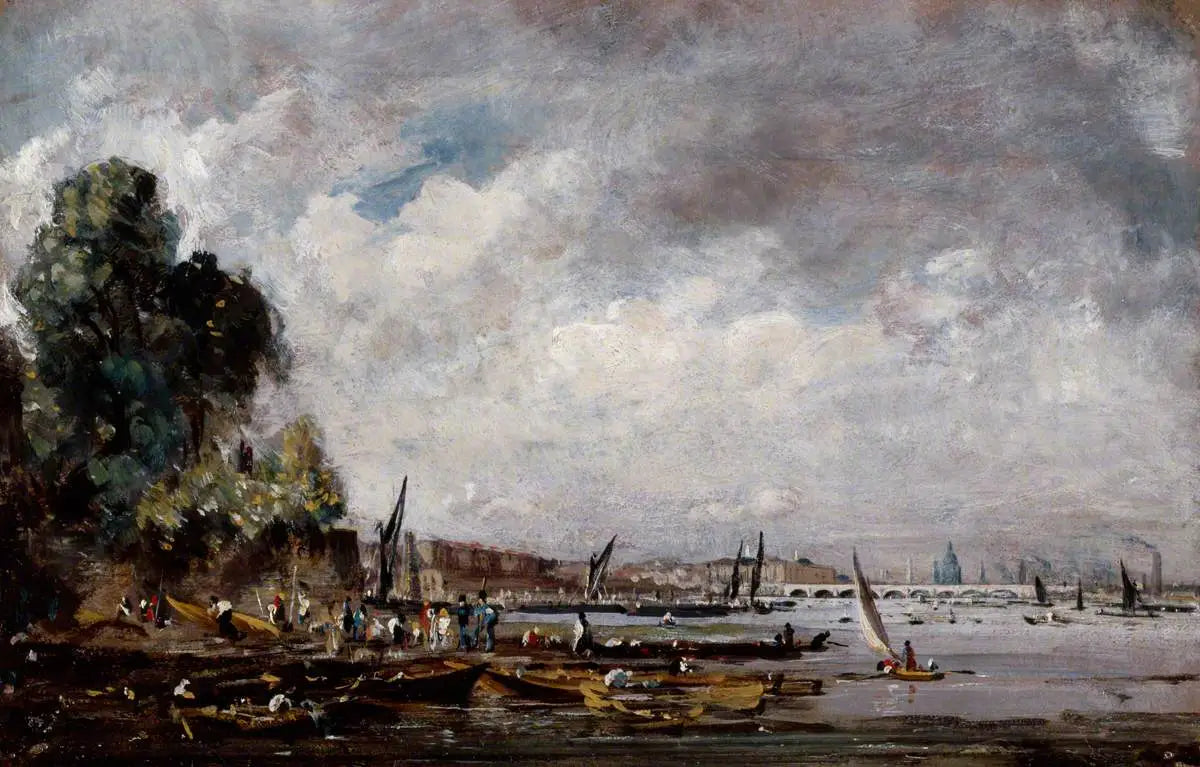 Le pont de Waterloo depuis la rive gauche de la Tamise - John Constable - Alpha Reproduction