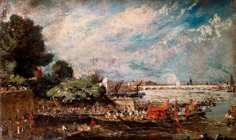 A ponte de Waterloo a partir das escadas de Whitehall - John Constable