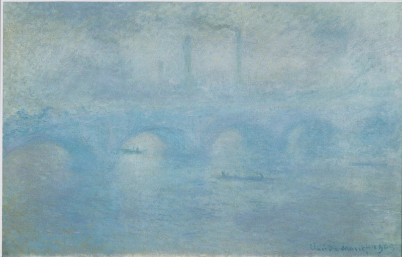 A Ponte de Waterloo. Efeito de névoa - Claude Monet