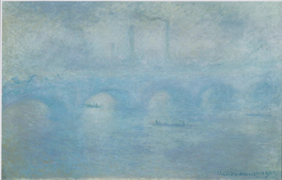 A Ponte de Waterloo. Efeito de névoa - Claude Monet