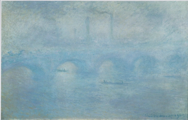 A Ponte de Waterloo. Efeito de névoa - Claude Monet