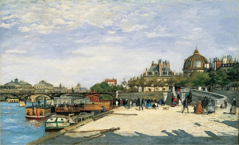 A ponte das Artes e do Instituto - Pierre-Auguste Renoir