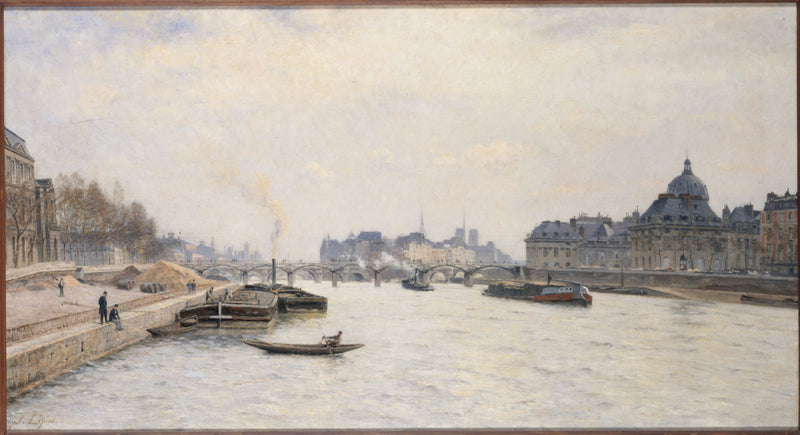 A Ponte dos Artes, vista da Ponte Royal - Stanislas Lépine