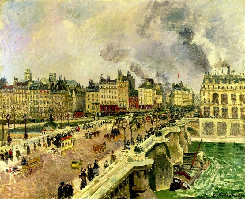 A Ponte Nova, naufrágio de Bonne Mère - Camille Pissarro