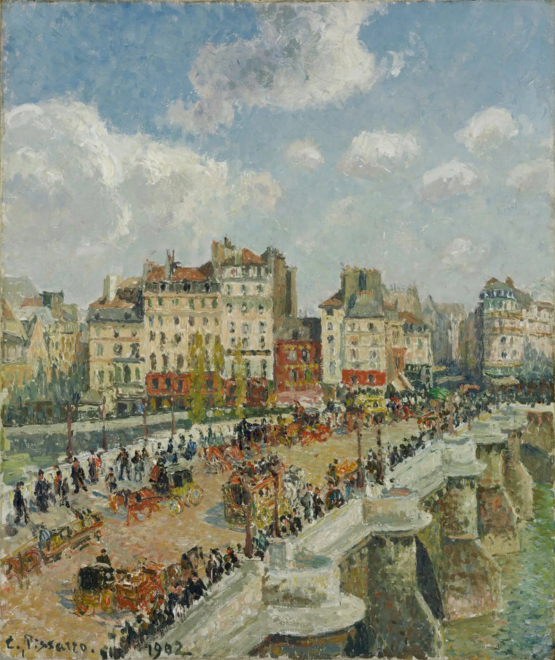 A Ponte Nova, Sol (Segunda série) - Camille Pissarro