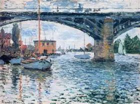A Ponte Rodoviária, Argenteuil - Claude Monet