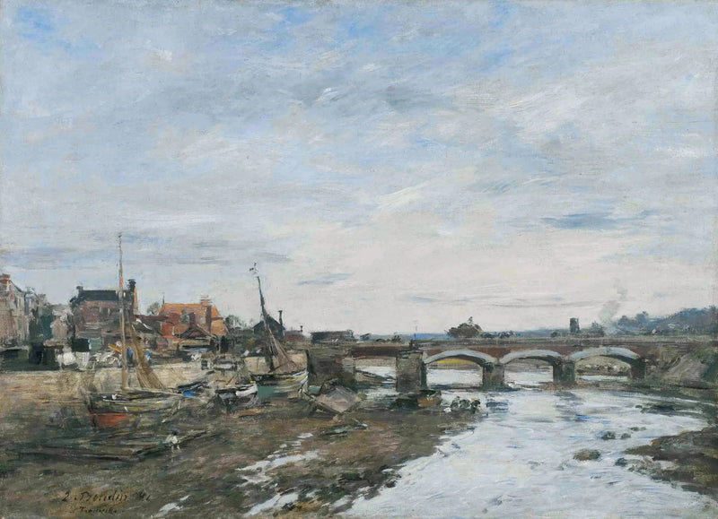 A Ponte sobre a Touques em Trouville - Eugène Boudin