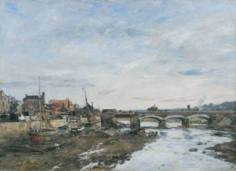 A Ponte sobre a Touques em Trouville - Eugène Boudin