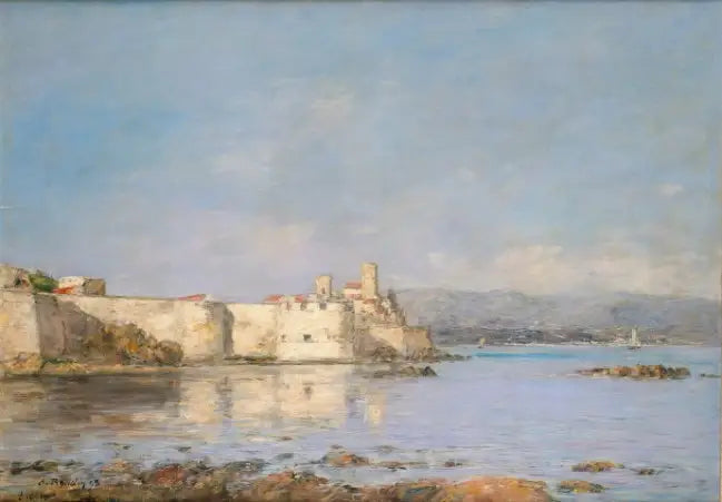 O Porto de Antibes - Eugène Boudin
