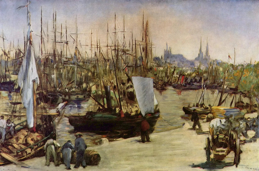 O porto de Bordeaux - Édouard Manet