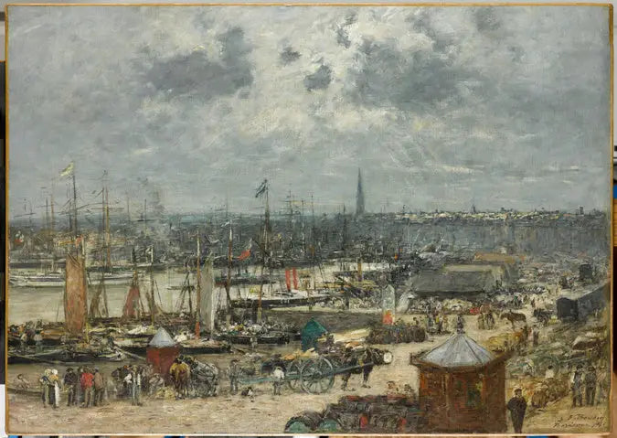 O Porto de Bordeaux - Eugène Boudin