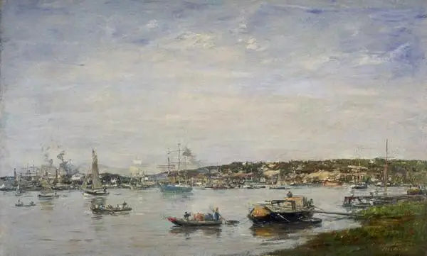 O porto de Bordeaux - Eugène Boudin