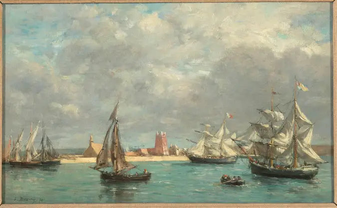 O Porto de Camaret - Eugène Boudin