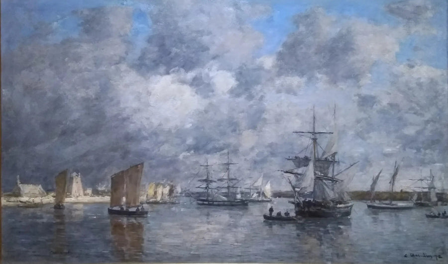 O porto de Camaret - Eugène Boudin