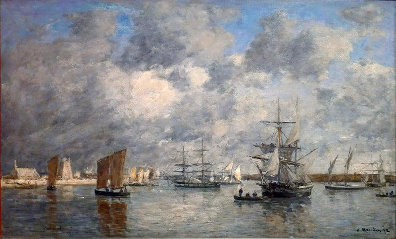 O porto de Camaret - Eugène Boudin