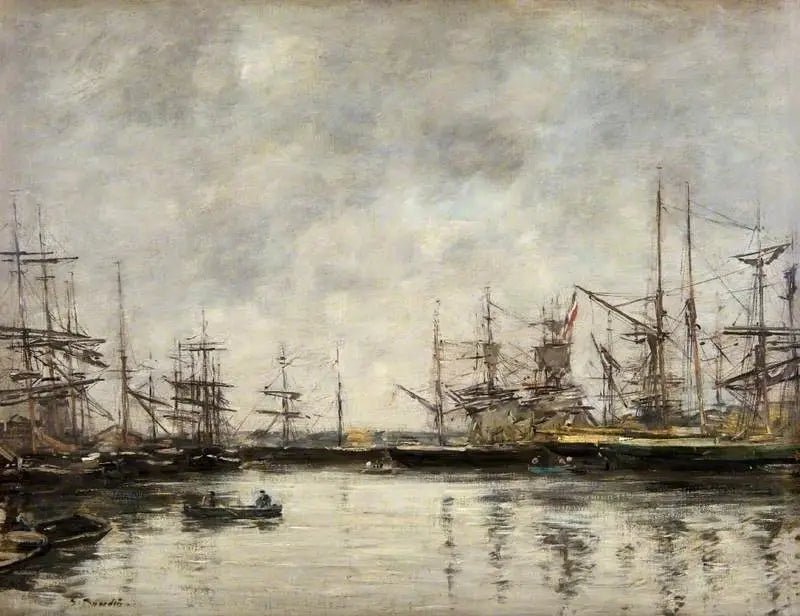 O porto de Deauville - Eugène Boudin