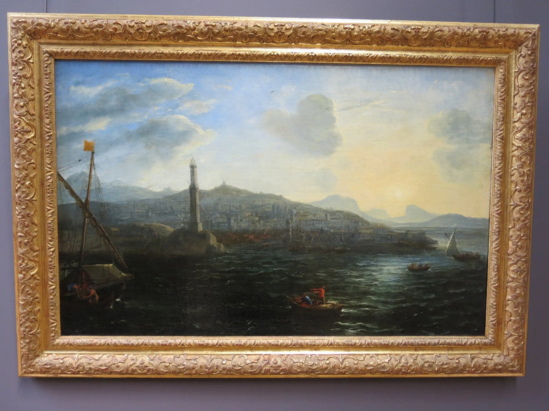 O Porto de Gênes, visto do mar - Claude Lorrain