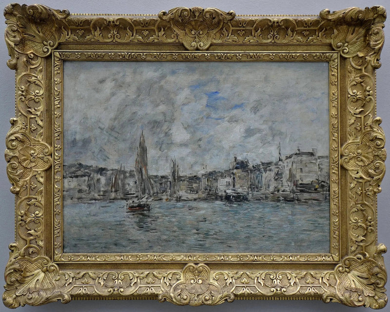 O Porto de Honfleur - Eugène Boudin