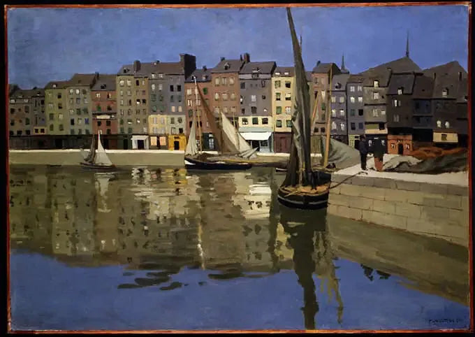 O porto de Honfleur à noite - Félix Vallotton