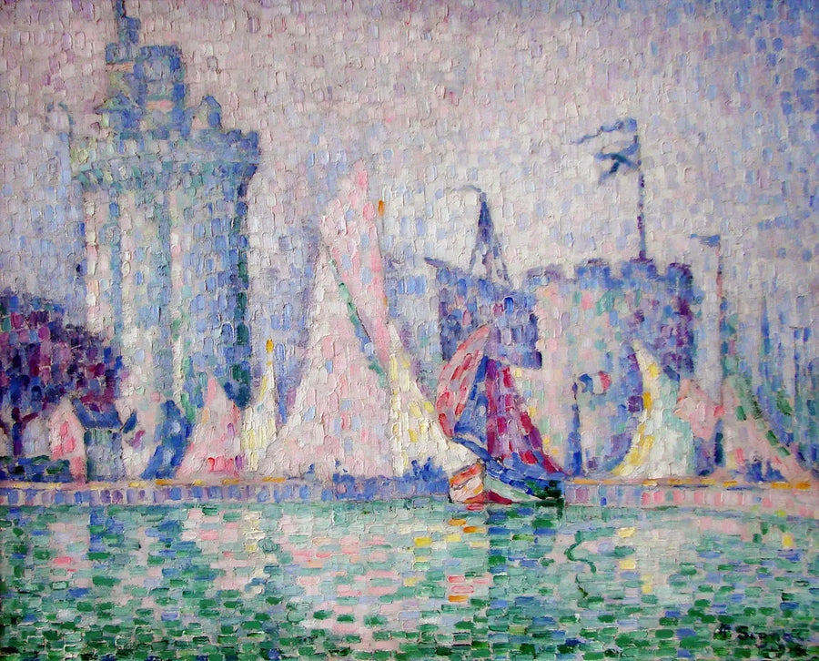 O Porto de La Rochelle - Paul Signac