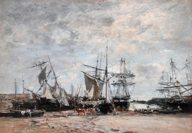 O porto de Pontrieux - Eugène Boudin