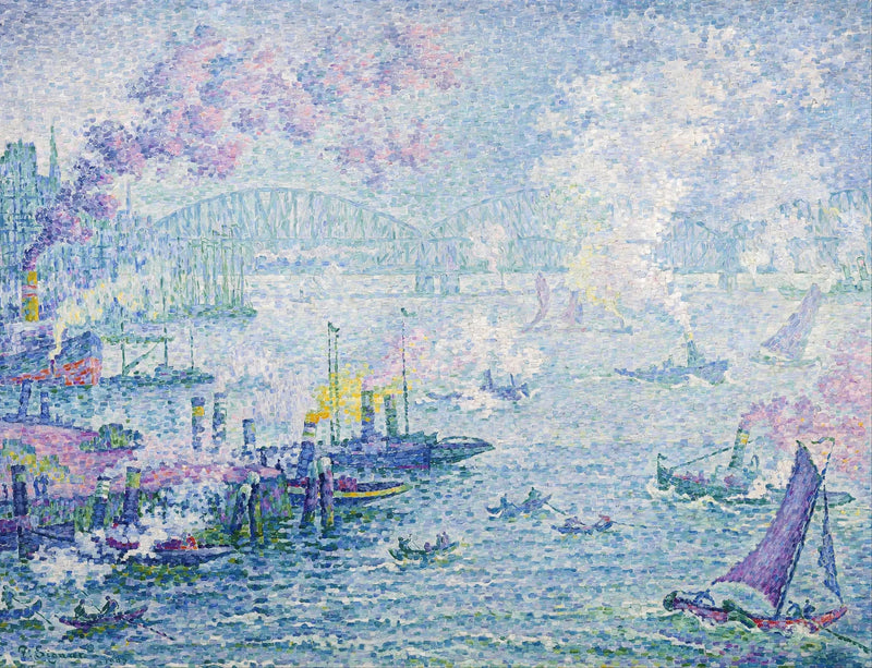 O porto de Roterdã - Paul Signac