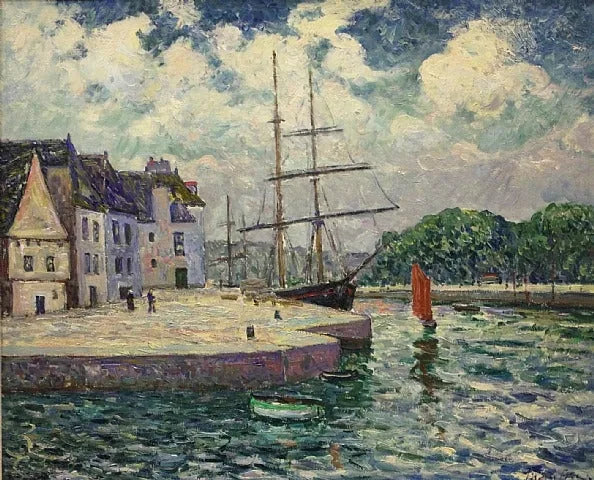 O Porto de Saint-Goustan em Auray - Maxime Maufra