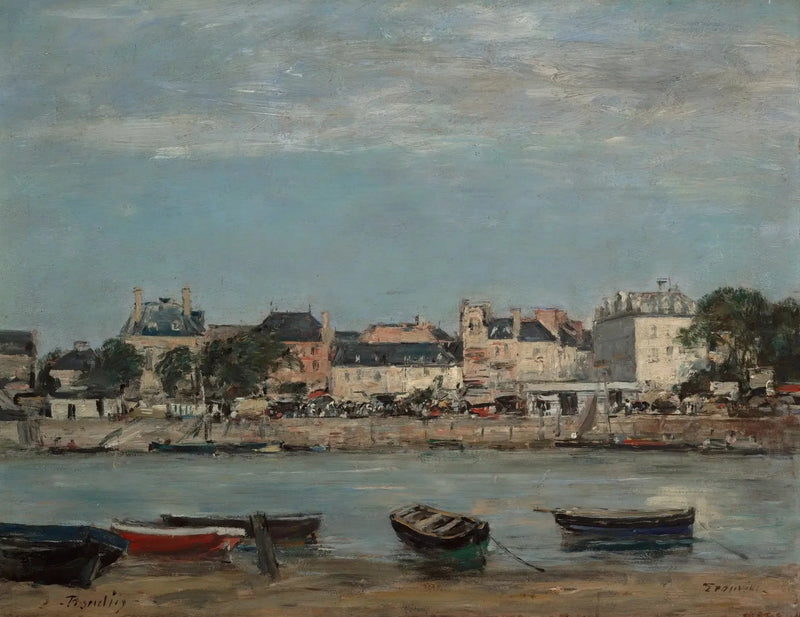 O porto de Trouville - Eugène Boudin