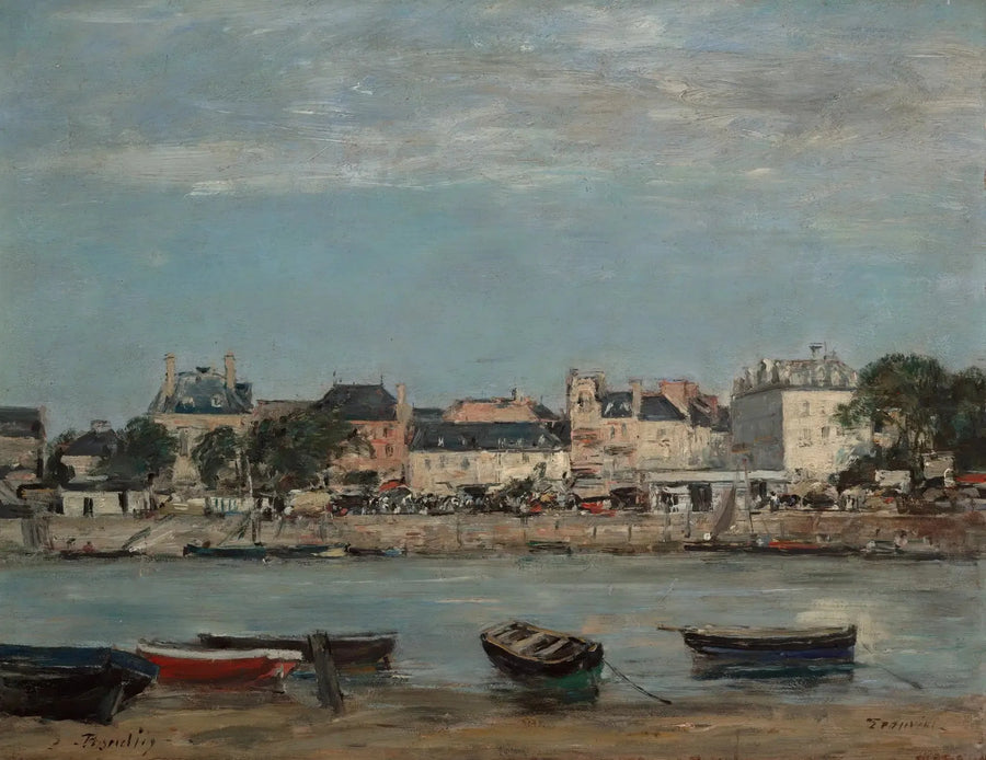O porto de Trouville - Eugène Boudin