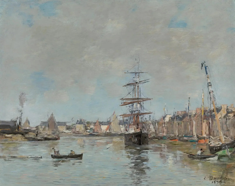O porto de Trouville - Eugène Boudin