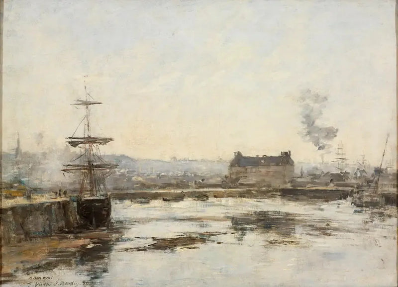 O Porto de Trouville - Eugène Boudin