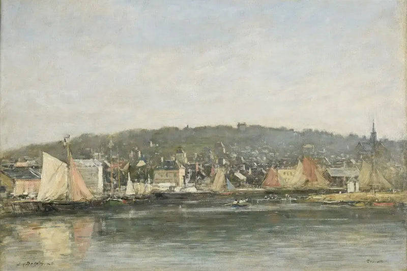 O porto de Trouville pela manhã - Eugène Boudin
