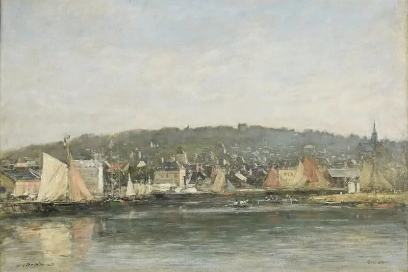 O porto de Trouville pela manhã - Eugène Boudin