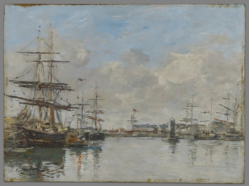 O porto do Havre - Eugène Boudin