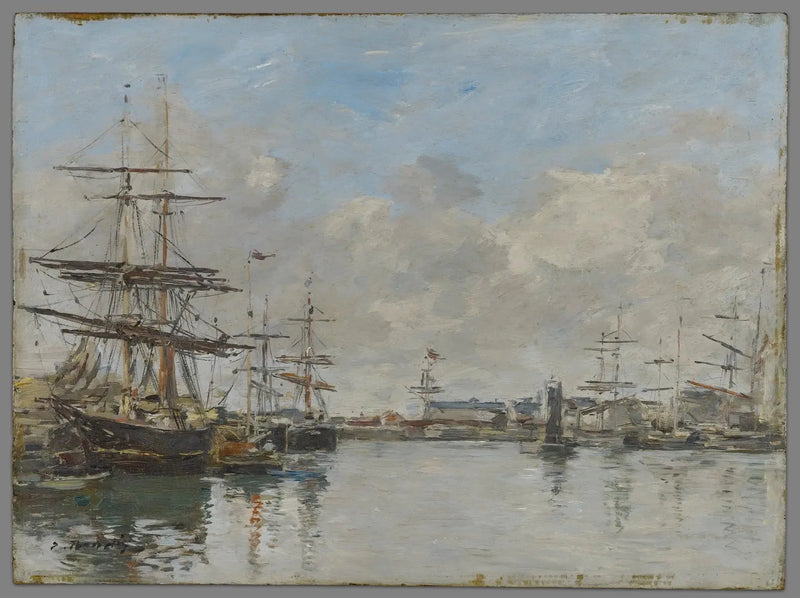 O porto do Havre - Eugène Boudin