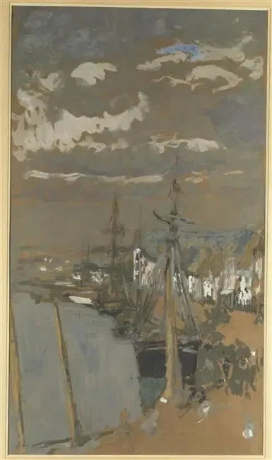 O Porto em tempo nublado - Édouard Vuillard