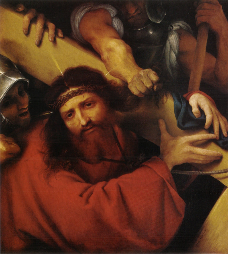 O Carregamento da Cruz - Lorenzo Lotto