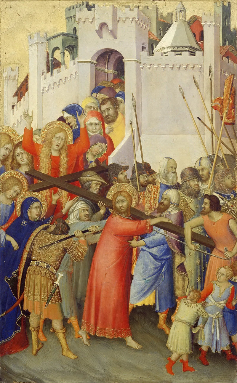 O Carregamento da Cruz - Simone Martini