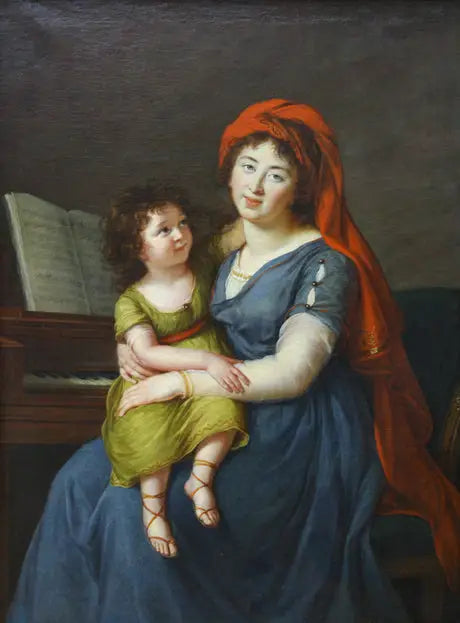 O retrato da princesa Ekaterina Nikolaevna Menchikova - Élisabeth Vigée Le Brun